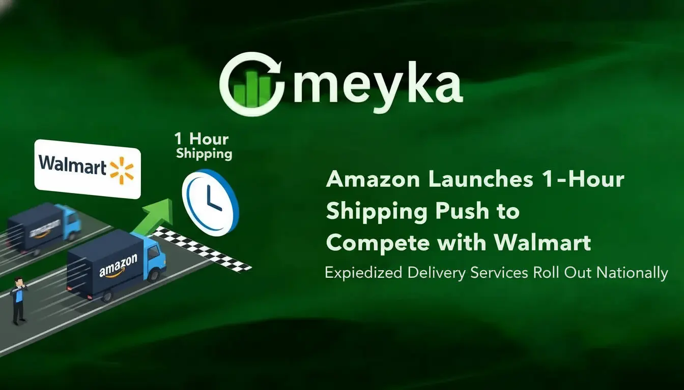 Amazon Launches 1-Hour Shipping Push to Compete with Walmart