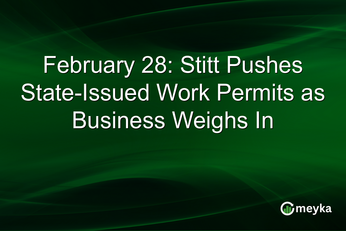 February 28: Stitt Pushes State-Issued Work Permits as Business Weighs In