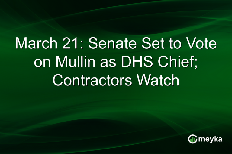 March 21: Senate Set to Vote on Mullin as DHS Chief; Contractors Watch