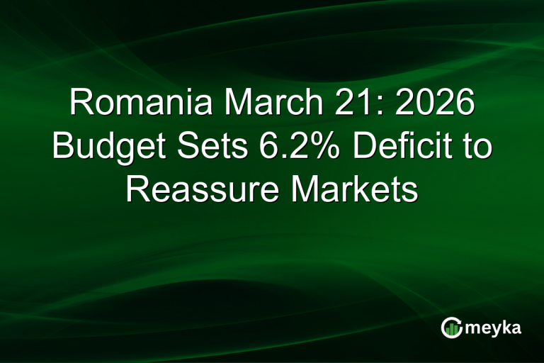 Romania March 21: 2026 Budget Sets 6.2% Deficit to Reassure Markets