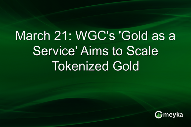 March 21: WGC's 'Gold as a Service' Aims to Scale Tokenized Gold