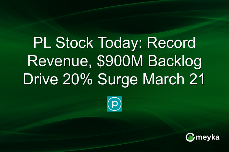 PL Stock Today: Record Revenue, $900M Backlog Drive 20% Surge March 21