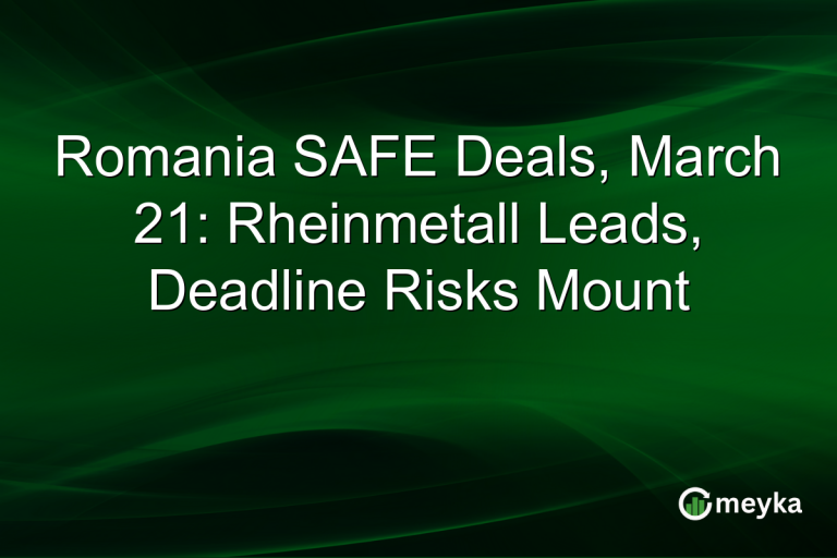 Romania SAFE Deals, March 21: Rheinmetall Leads, Deadline Risks Mount
