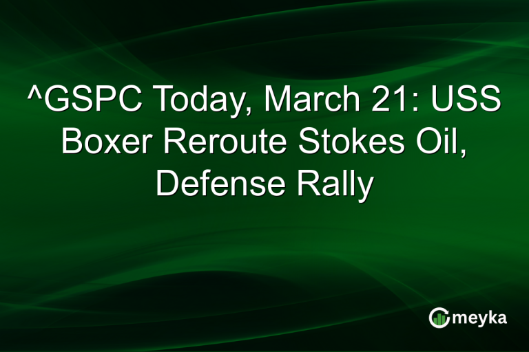 ^GSPC Today, March 21: USS Boxer Reroute Stokes Oil, Defense Rally