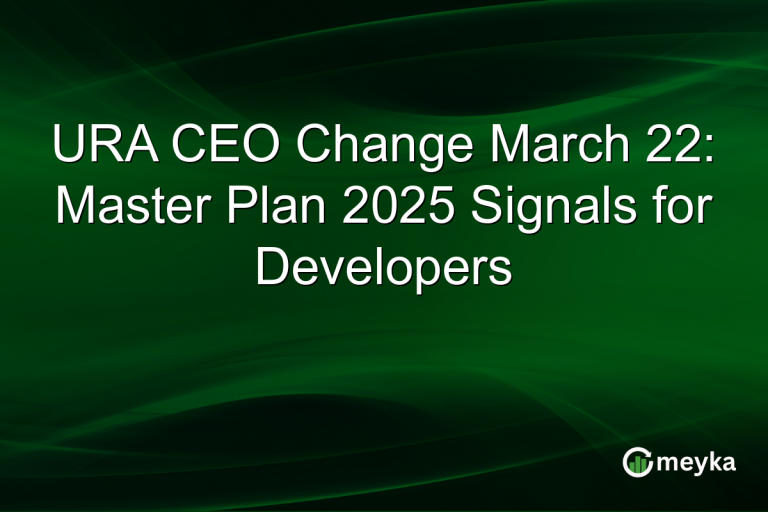 URA CEO Change March 22: Master Plan 2025 Signals for Developers