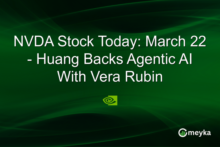 NVDA Stock Today: March 22 - Huang Backs Agentic AI With Vera Rubin