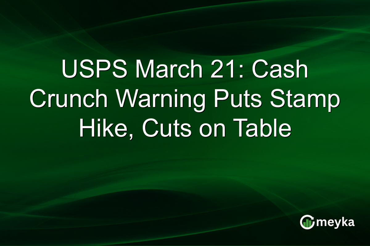 USPS March 21: Cash Crunch Warning Puts Stamp Hike, Cuts on Table