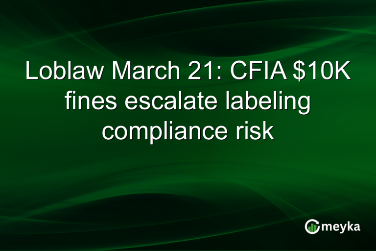 Loblaw March 21: CFIA $10K fines escalate labeling compliance risk
