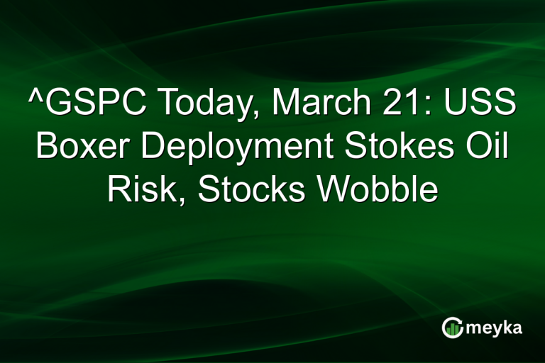 ^GSPC Today, March 21: USS Boxer Deployment Stokes Oil Risk, Stocks Wobble