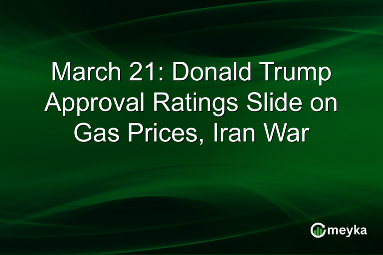 March 21: Donald Trump Approval Ratings Slide on Gas Prices, Iran War