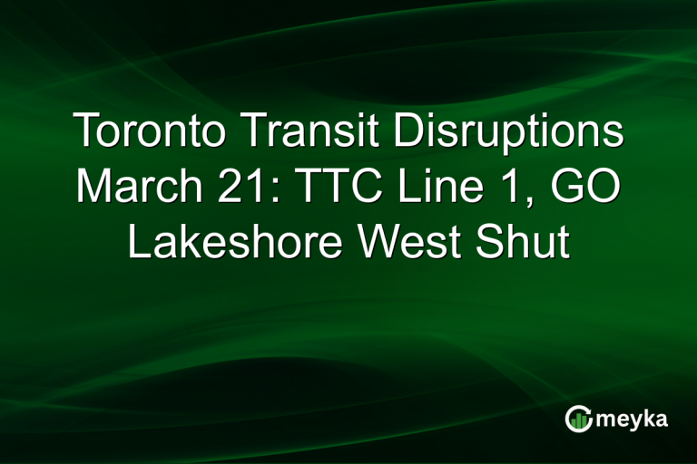 Toronto Transit Disruptions March 21: TTC Line 1, GO Lakeshore West Shut