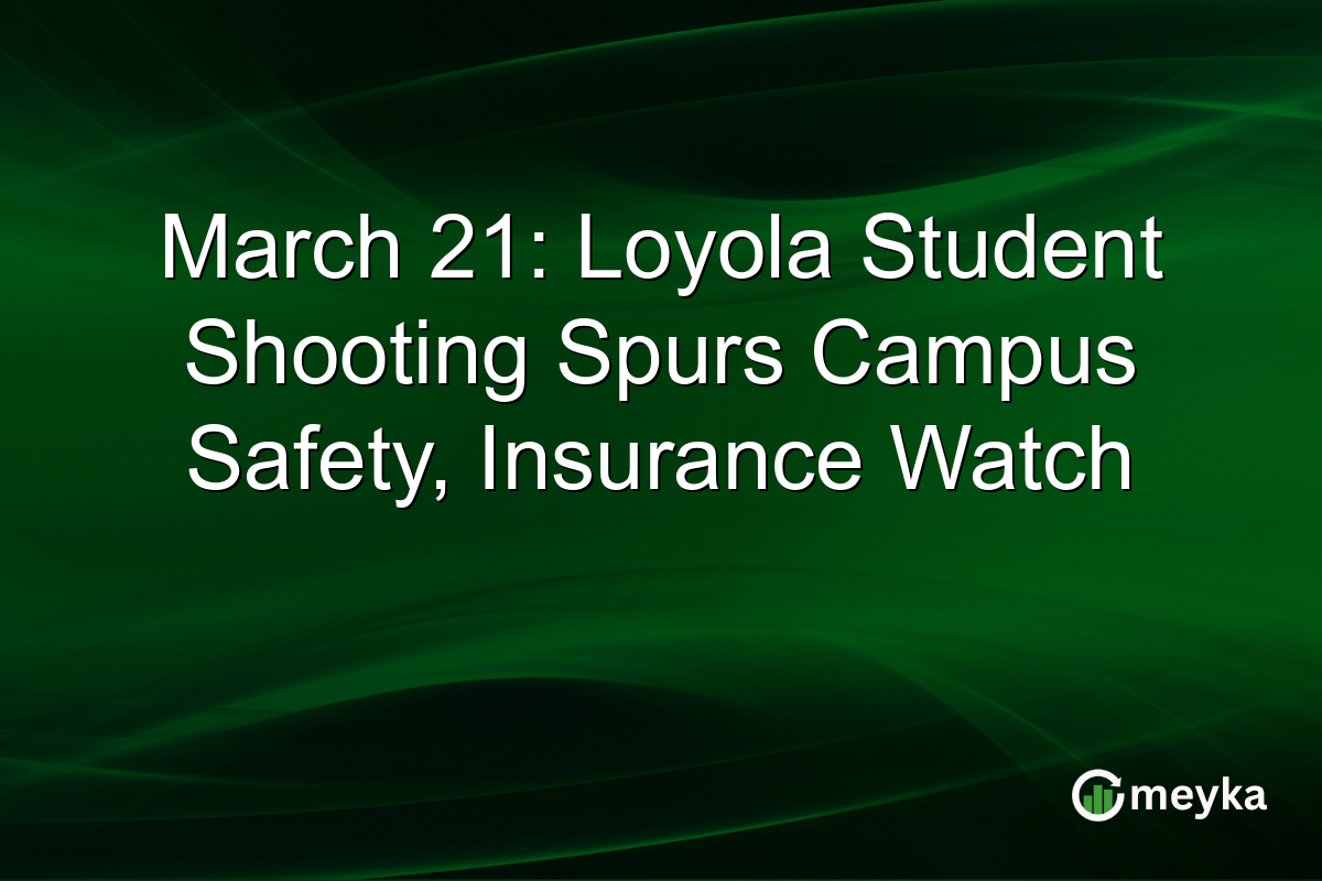March 21: Loyola Student Shooting Spurs Campus Safety, Insurance Watch