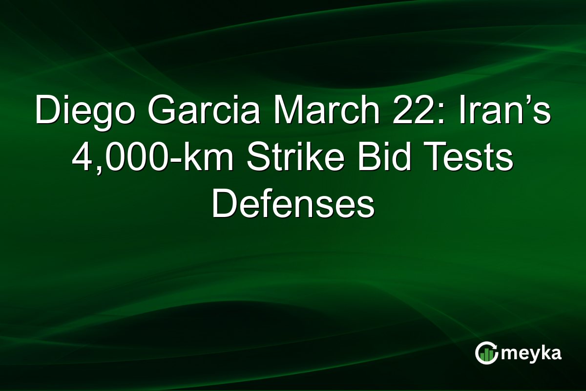 Diego Garcia March 22: Iran’s 4,000-km Strike Bid Tests Defenses
