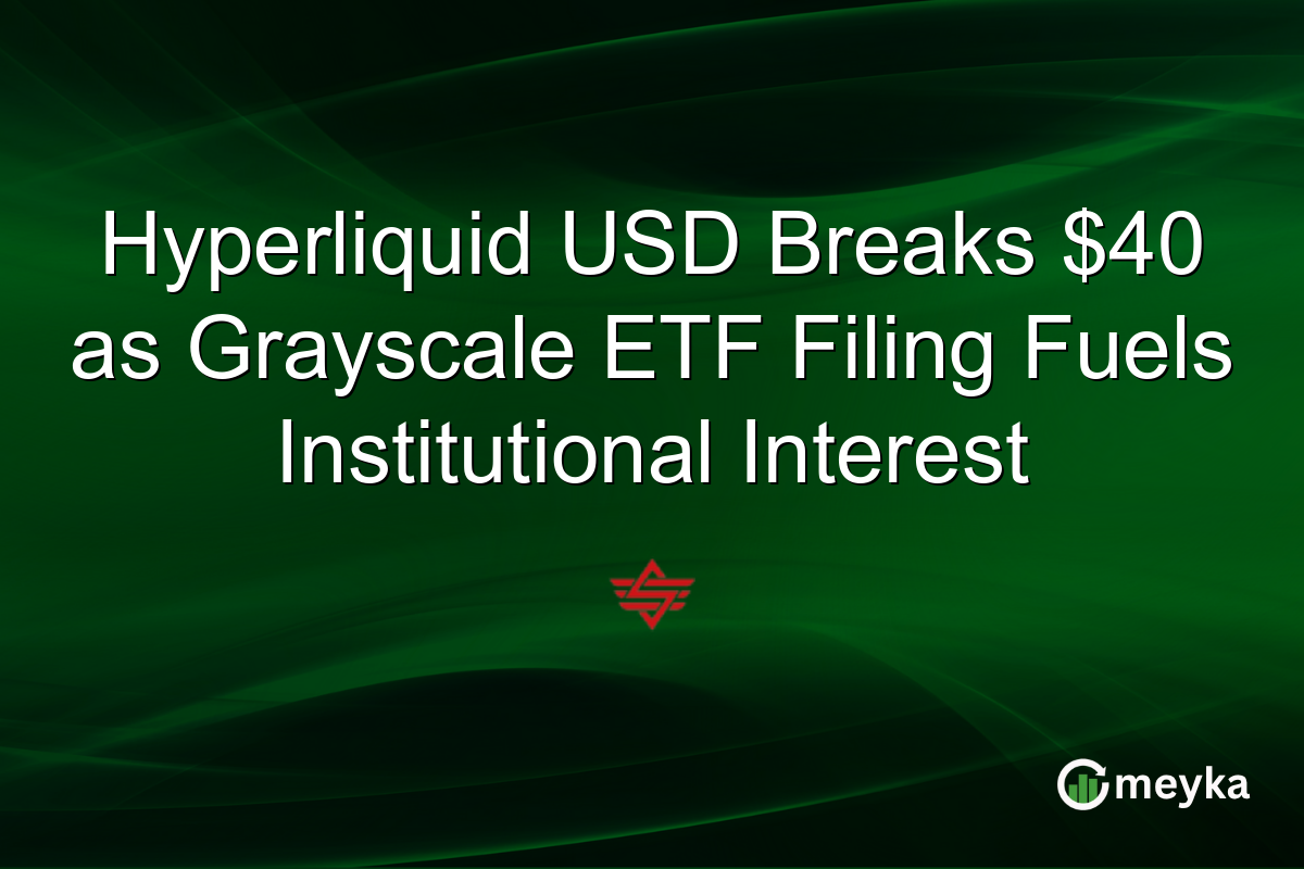 Hyperliquid USD Breaks $40 as Grayscale ETF Filing Fuels Institutional Interest