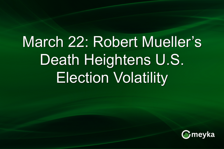 March 22: Robert Mueller’s Death Heightens U.S. Election Volatility