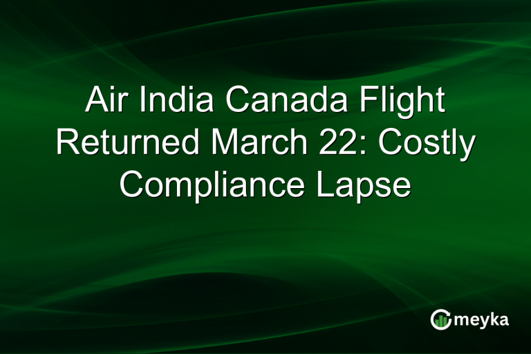 Air India Canada Flight Returned March 22: Costly Compliance Lapse