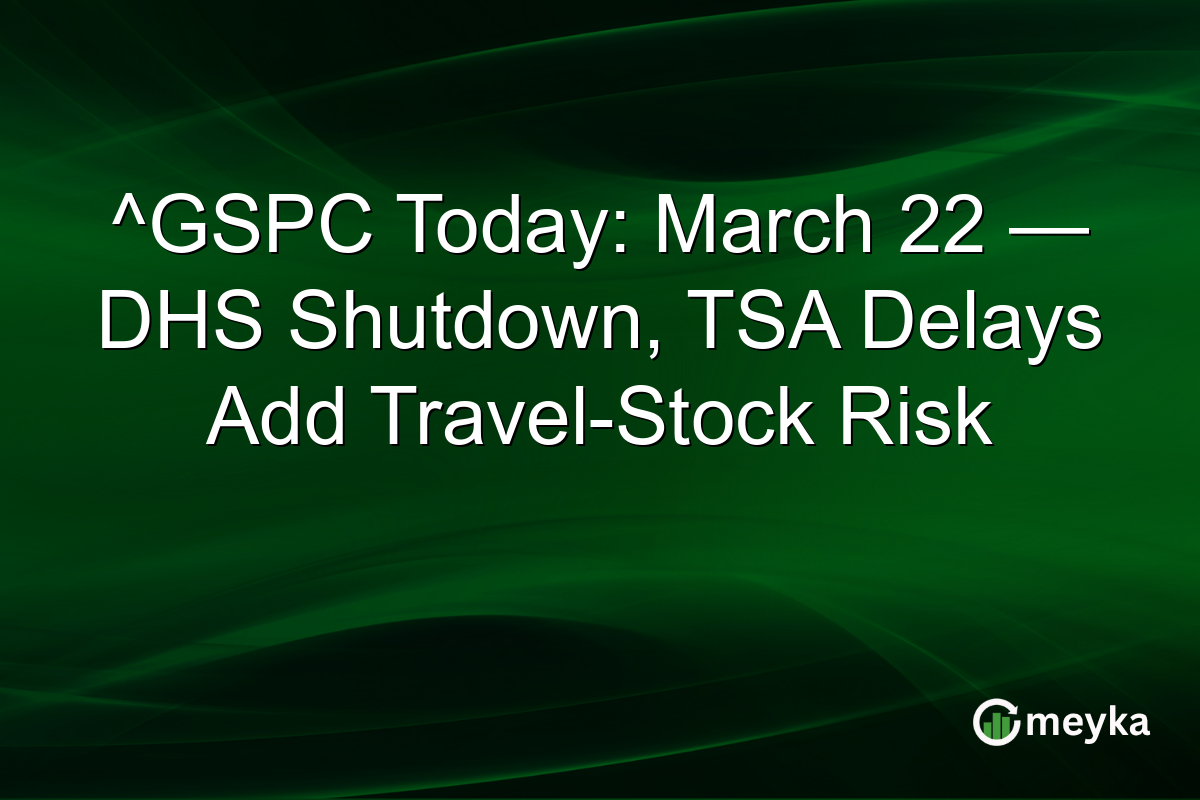 ^GSPC Today: March 22 — DHS Shutdown, TSA Delays Add Travel-Stock Risk