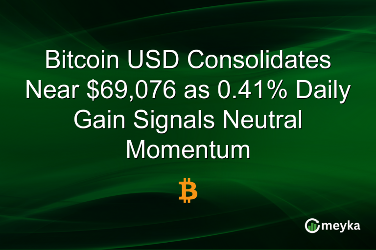 Bitcoin USD Consolidates Near $69,076 as 0.41% Daily Gain Signals Neutral Momentum