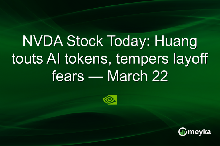 NVDA Stock Today: Huang touts AI tokens, tempers layoff fears — March 22