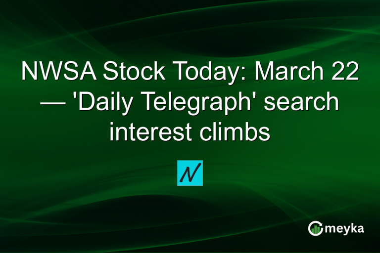 NWSA Stock Today: March 22 — 'Daily Telegraph' search interest climbs