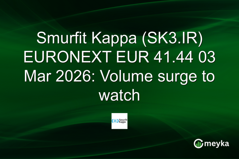 Smurfit Kappa (SK3.IR) EURONEXT EUR 41.44 03 Mar 2026: Volume surge to watch