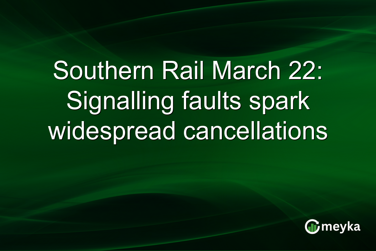 Southern Rail March 22: Signalling faults spark widespread cancellations