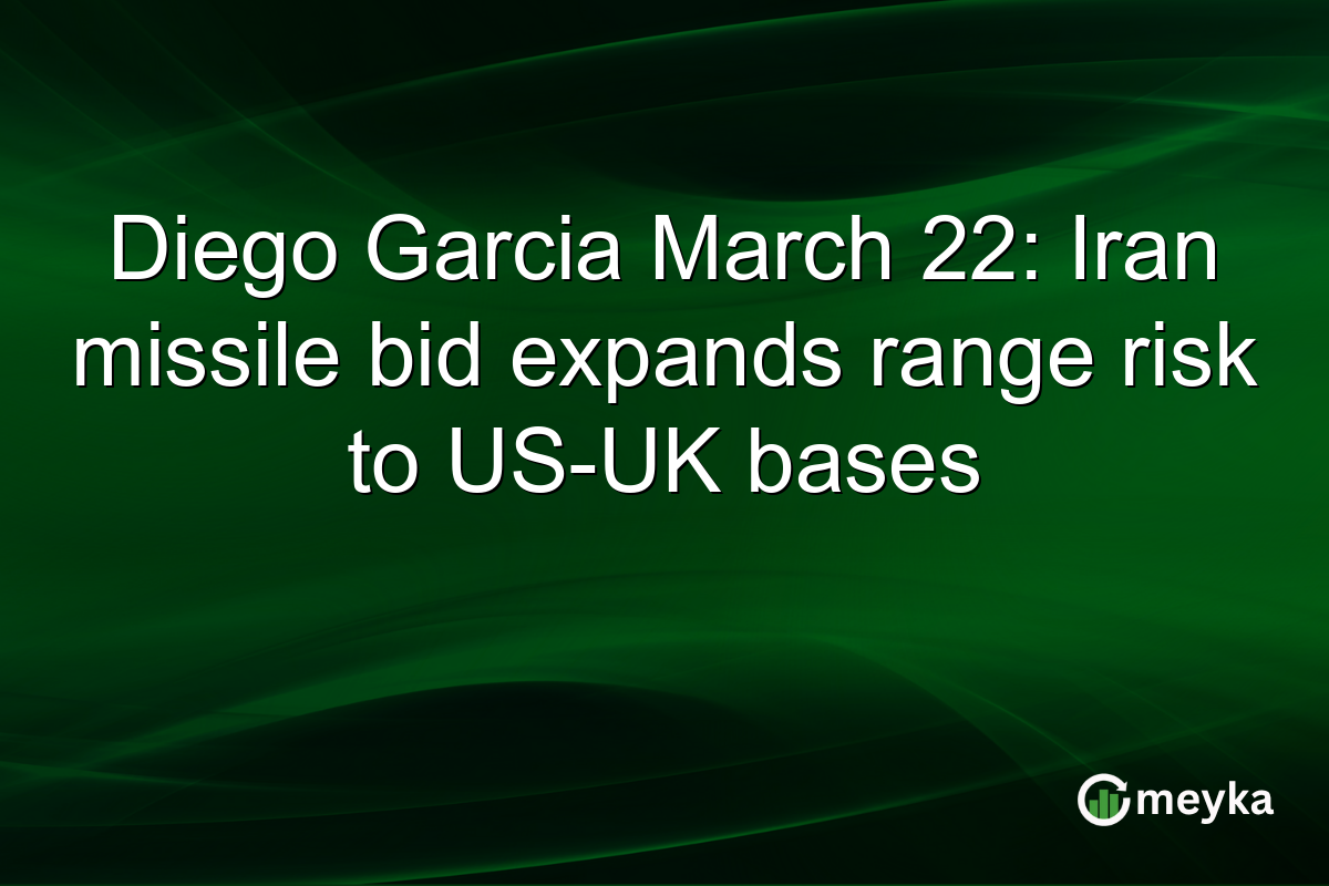 Diego Garcia March 22: Iran missile bid expands range risk to US-UK bases