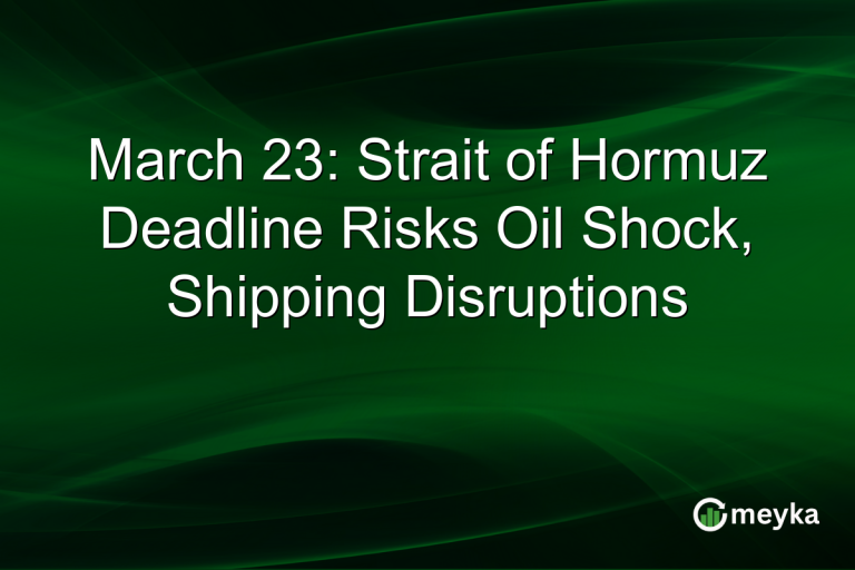 March 23: Strait of Hormuz Deadline Risks Oil Shock, Shipping Disruptions
