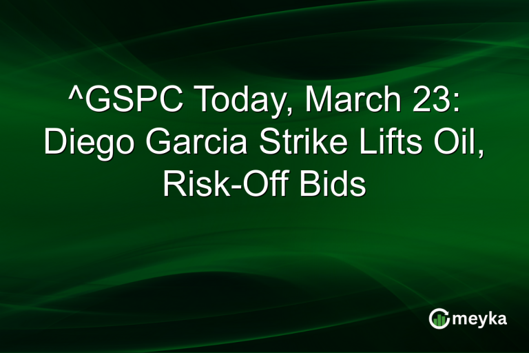 ^GSPC Today, March 23: Diego Garcia Strike Lifts Oil, Risk-Off Bids
