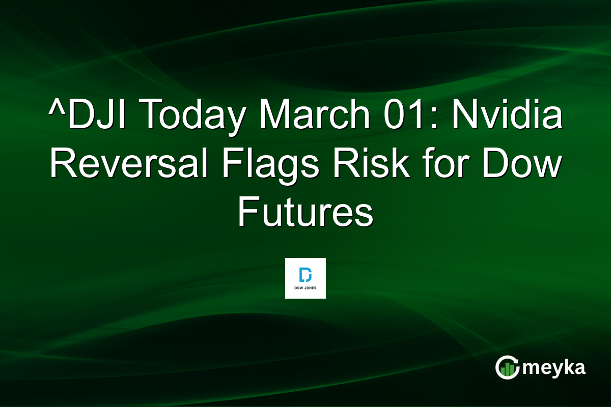 ^DJI Today March 01: Nvidia Reversal Flags Risk for Dow Futures