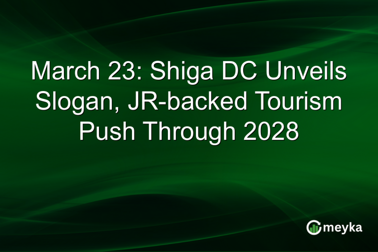 March 23: Shiga DC Unveils Slogan, JR-backed Tourism Push Through 2028