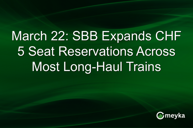 March 22: SBB Expands CHF 5 Seat Reservations Across Most Long-Haul Trains