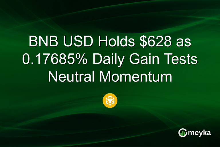 BNB USD Holds $628 as 0.17685% Daily Gain Tests Neutral Momentum
