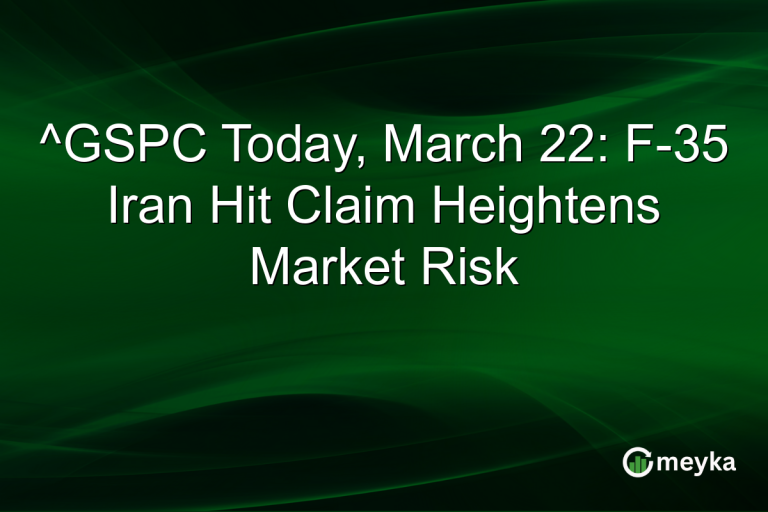 ^GSPC Today, March 22: F-35 Iran Hit Claim Heightens Market Risk