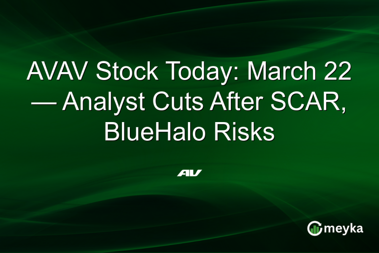 AVAV Stock Today: March 22 — Analyst Cuts After SCAR, BlueHalo Risks