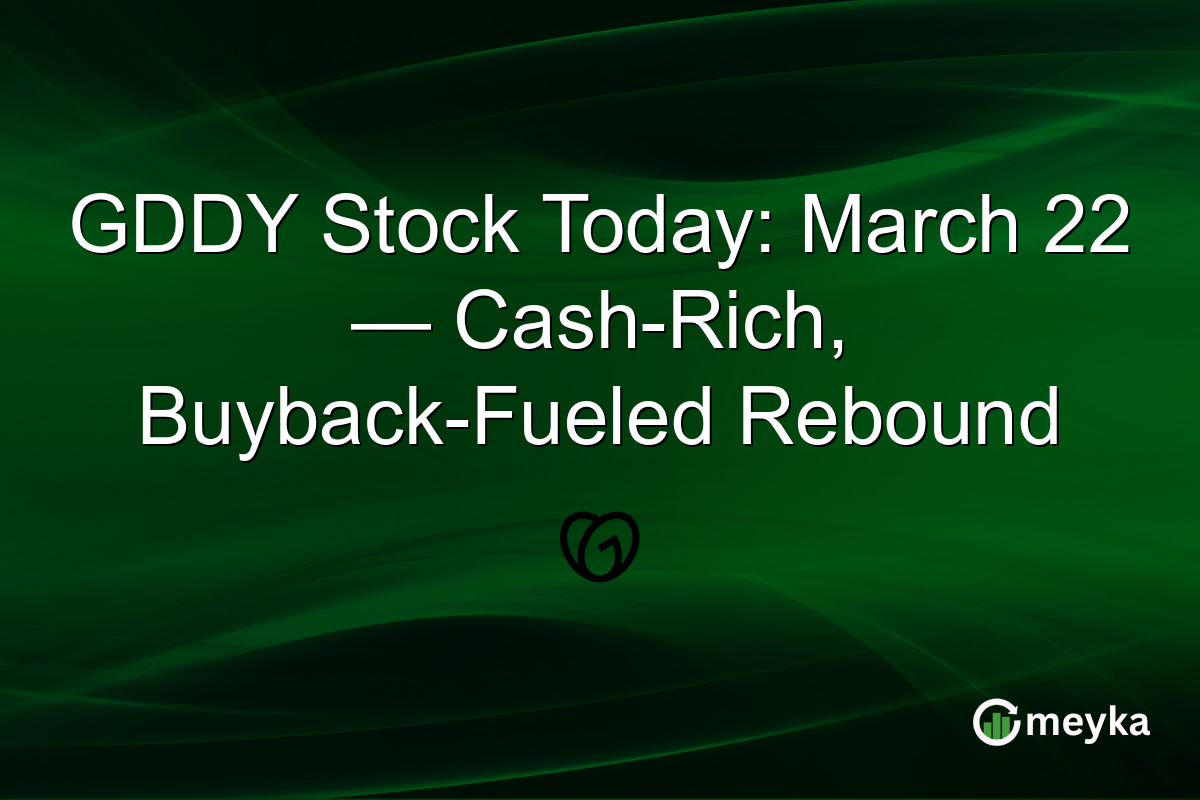GDDY Stock Today: March 22 — Cash-Rich, Buyback-Fueled Rebound