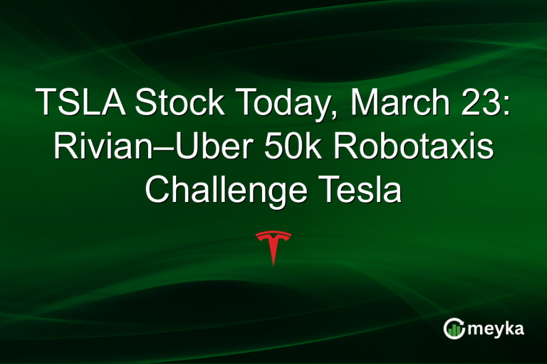 TSLA Stock Today, March 23: Rivian–Uber 50k Robotaxis Challenge Tesla