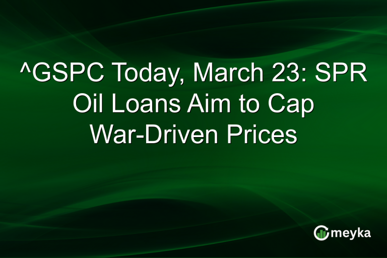 ^GSPC Today, March 23: SPR Oil Loans Aim to Cap War-Driven Prices