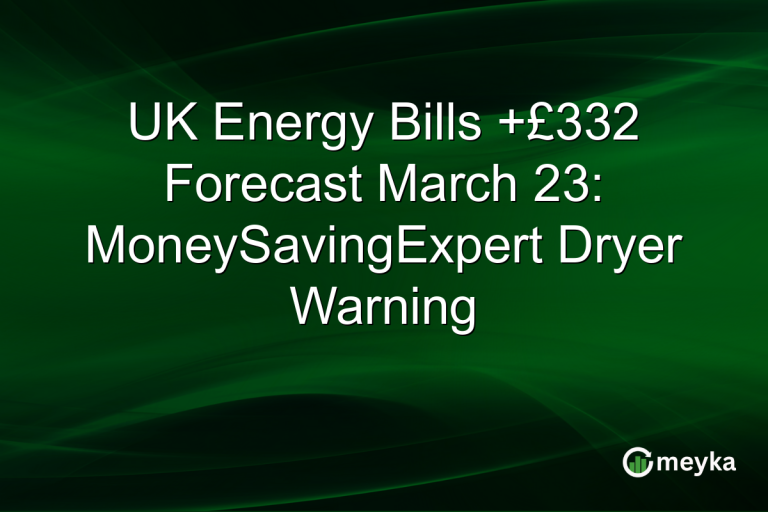 UK Energy Bills +£332 Forecast March 23: MoneySavingExpert Dryer Warning