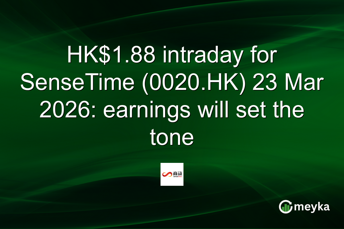 HK$1.88 intraday for SenseTime (0020.HK) 23 Mar 2026: earnings will set the tone