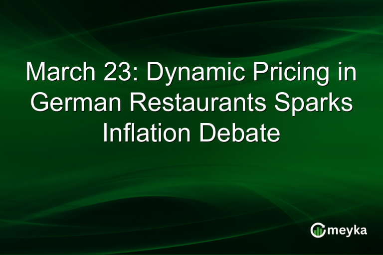 March 23: Dynamic Pricing in German Restaurants Sparks Inflation Debate