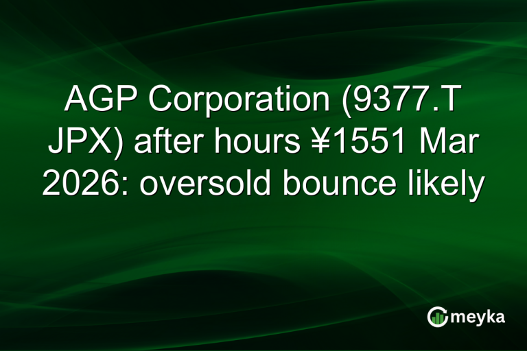 AGP Corporation (9377.T JPX) after hours ¥1551 Mar 2026: oversold bounce likely