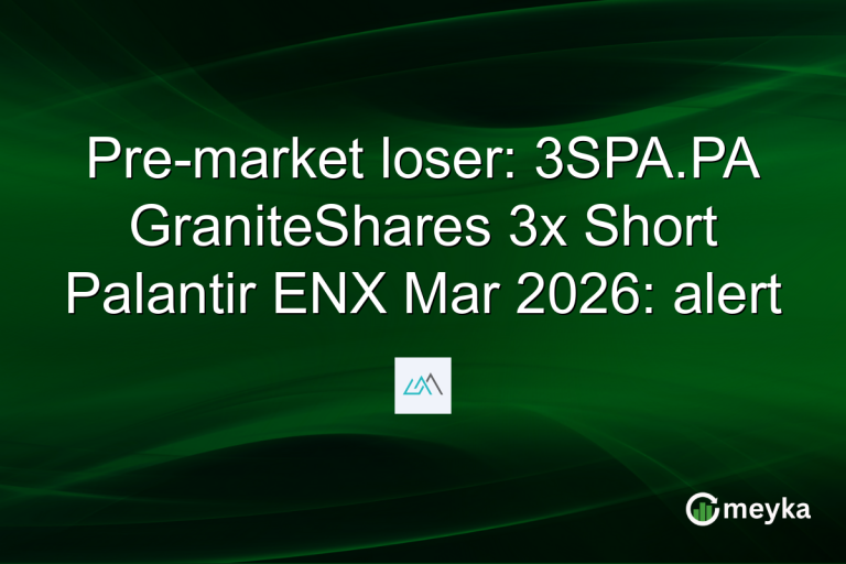 Pre-market loser: 3SPA.PA GraniteShares 3x Short Palantir ENX Mar 2026: alert