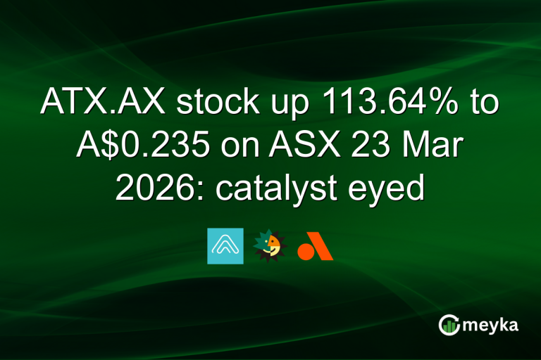ATX.AX stock up 113.64% to A$0.235 on ASX 23 Mar 2026: catalyst eyed