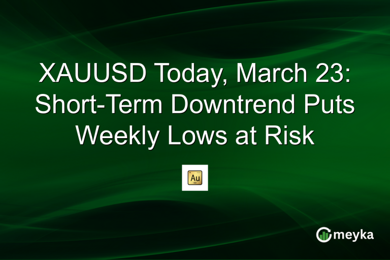 XAUUSD Today, March 23: Short-Term Downtrend Puts Weekly Lows at Risk
