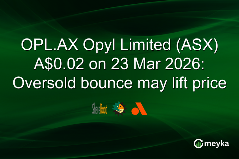 OPL.AX Opyl Limited (ASX) A$0.02 on 23 Mar 2026: Oversold bounce may lift price