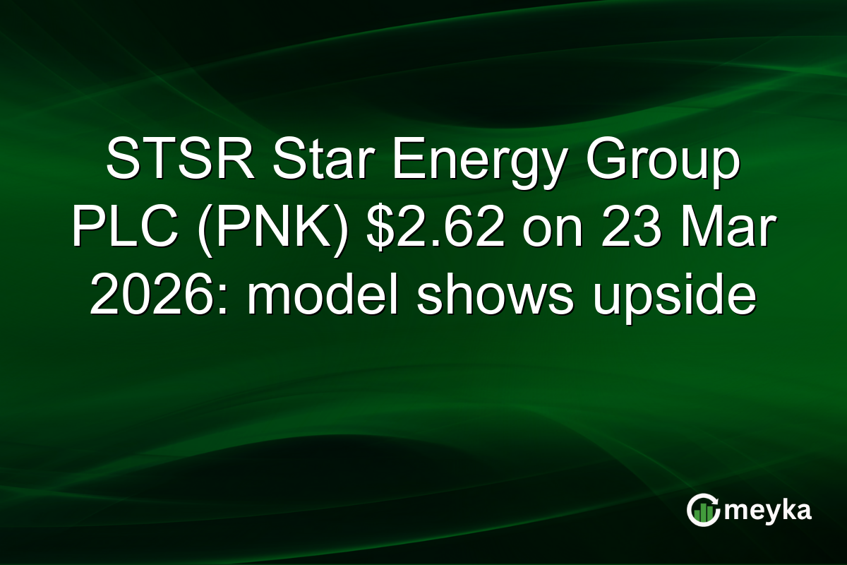 STSR Star Energy Group PLC (PNK) $2.62 on 23 Mar 2026: model shows upside