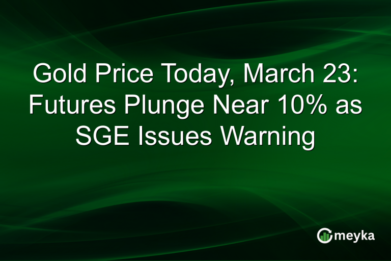 Gold Price Today, March 23: Futures Plunge Near 10% as SGE Issues Warning