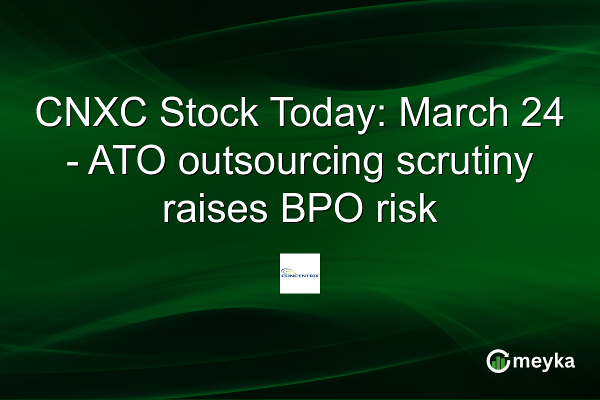 CNXC Stock Today: March 24 – ATO outsourcing scrutiny raises BPO risk