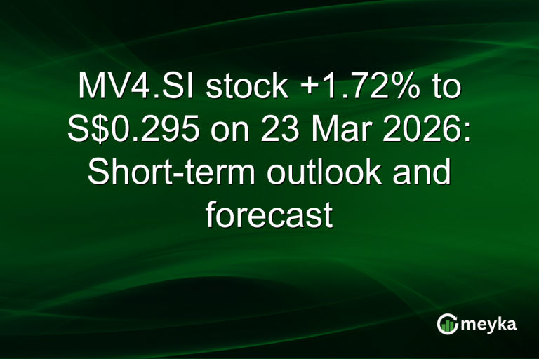 MV4.SI stock +1.72% to S$0.295 on 23 Mar 2026: Short-term outlook and forecast